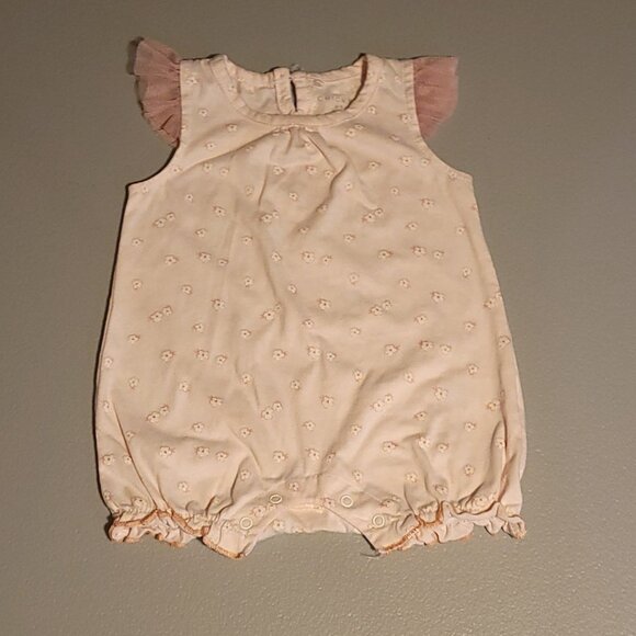 Chick Pea Girl's Infant Floral Romper Size 6-9 Months - Picture 1 of 3